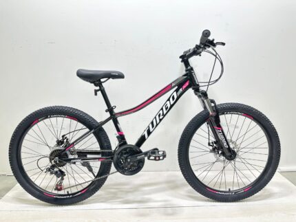 Bicicleta aro 24 con suspensión delantera.